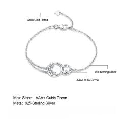 925 Sterling silver Bracelets Love Forever Fashion Letter Bracelets female Bangle for Women classic Engagement Jewelry