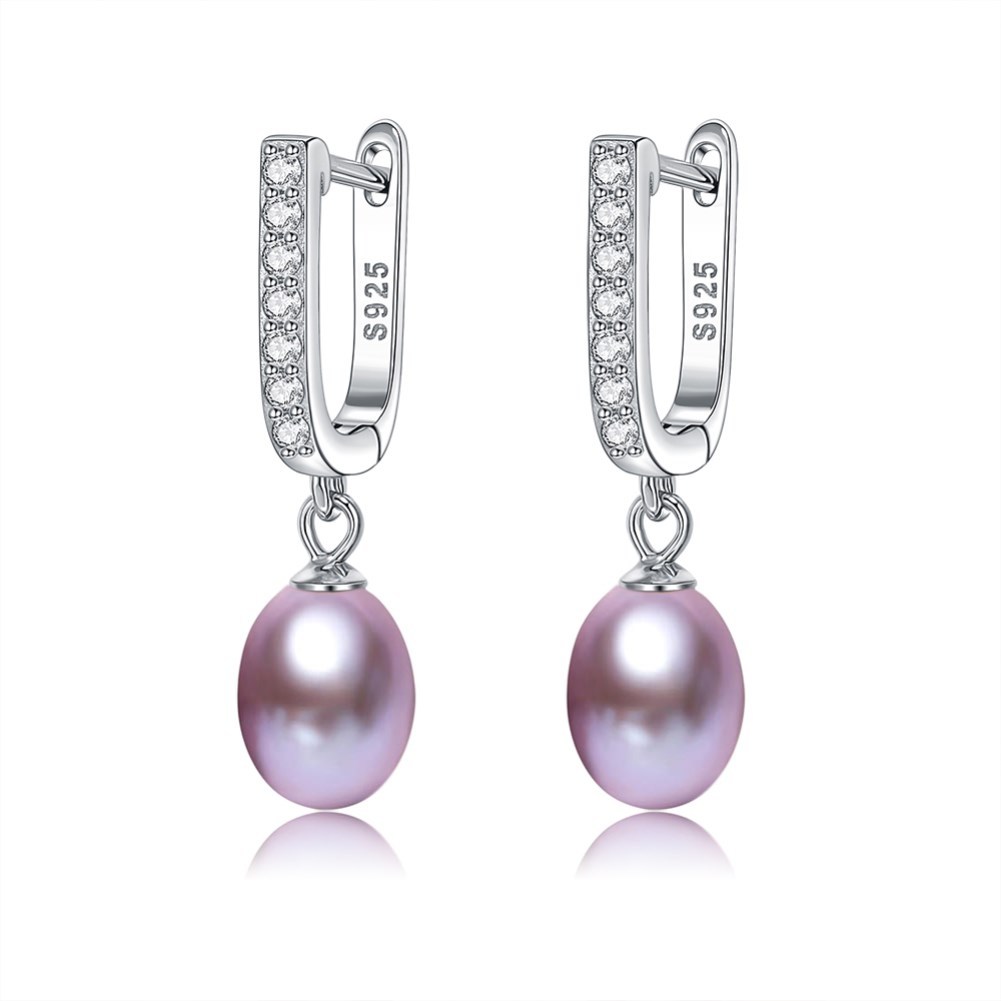 925 Sterling Silver Women's Stud Earrings Fashion Pearl Personality Earring Jewelry Party Valentine's Day Gift
