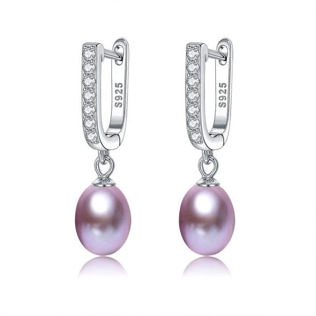 925 Sterling Silver Women's Stud Earrings Fashion Pearl Personality Earring Jewelry Party Valentine's Day Gift