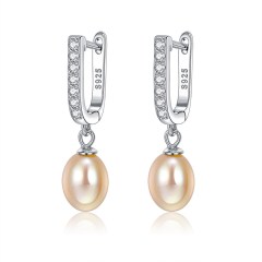 925 Sterling Silver Women's Stud Earrings Fashion Pearl Personality Earring Jewelry Party Valentine's Day Gift