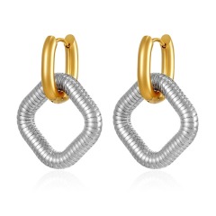 Geometric Interchangeable 304 Stainless Steel Earrings | Hypoallergenic & Vacuum Plated Studs