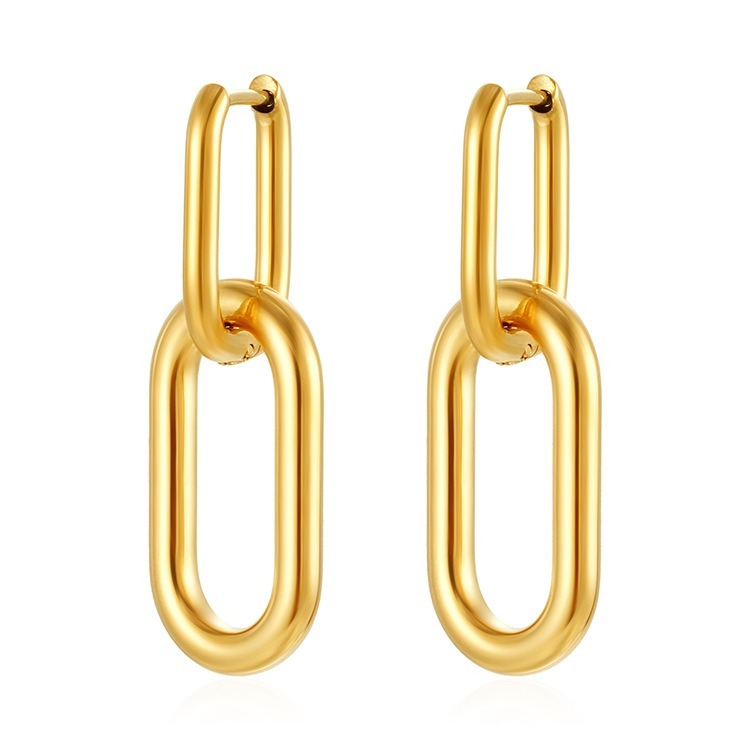 Geometric Interchangeable 304 Stainless Steel Earrings | Hypoallergenic & Vacuum Plated Studs