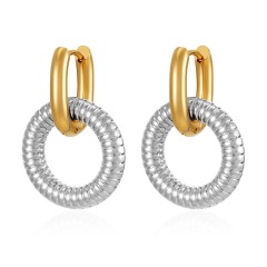 Geometric Interchangeable 304 Stainless Steel Earrings | Hypoallergenic & Vacuum Plated Studs