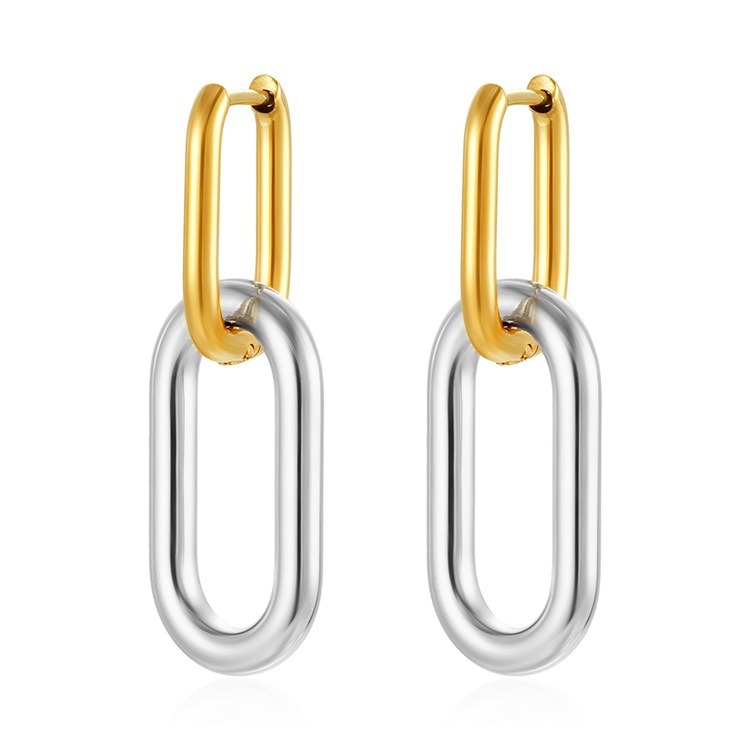 Geometric Interchangeable 304 Stainless Steel Earrings | Hypoallergenic & Vacuum Plated Studs