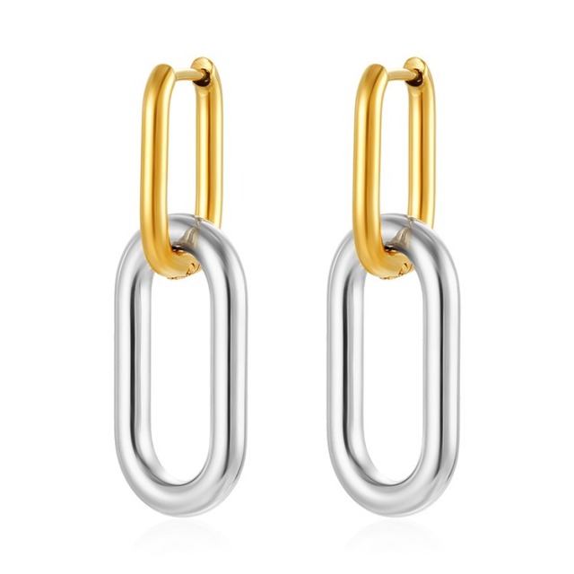 Geometric Interchangeable 304 Stainless Steel Earrings | Hypoallergenic & Vacuum Plated Studs