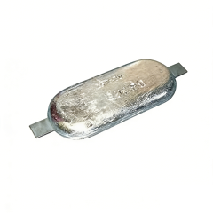 Zinc Hull Anode With Single Strap (Weld-On)