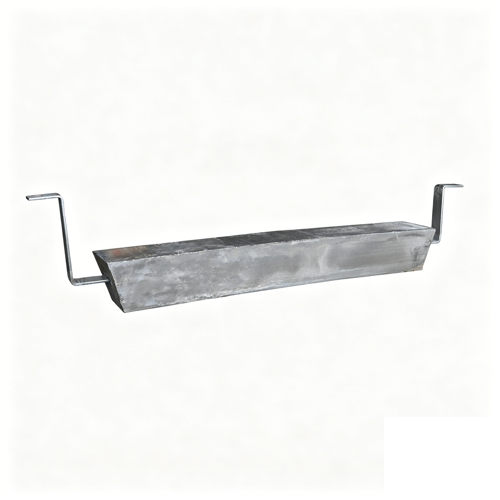 Liquid Tank Double-Foot Welded Zinc Anode (Flat Steel Foot)
