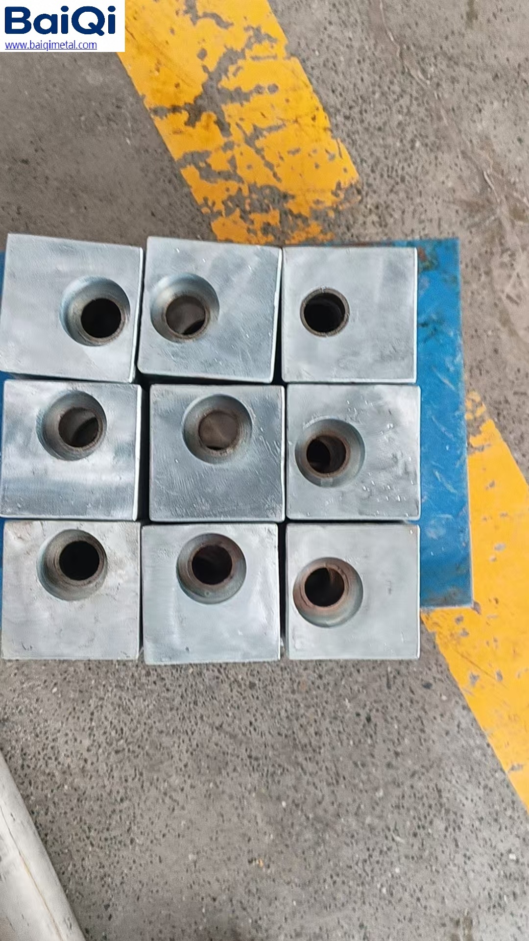 Custom Zinc Block Anode with Mounting Hole