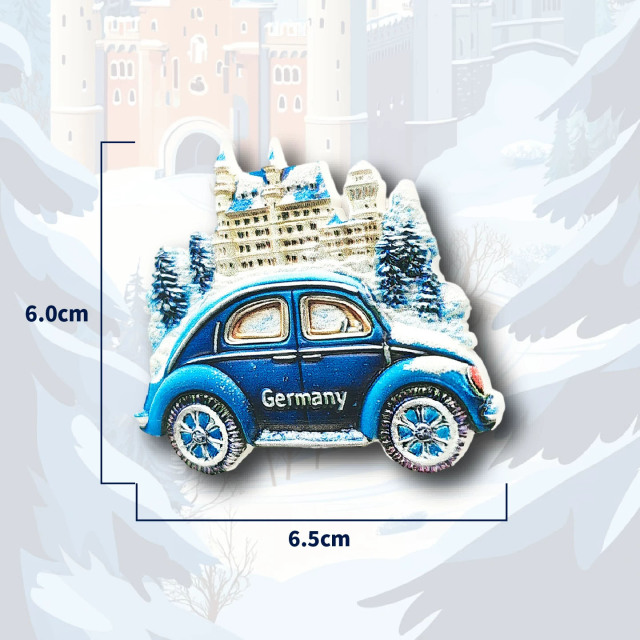 Оптовая продажа 3D-магнитов в виде немецкого автомобиля Beetle - Фабрика винтажных сувениров с цветами,Магнит на холодильник в виде немецкого жука, объемная магнитная наклейка, сувенир из путешествия, подарок для попутчика, милое украшение для дома.,CuteMag — персонализированные и оптовые магниты на холодильник.