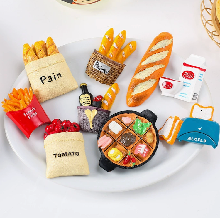 Wholesale Realistic 3D Korean pop style Hyper-Realistic 3D Foodie Magnets - French Bread & Fries Series  Food Magnets | How to Source Bulk French Bread & Fries Magnets,Wholesale Realistic 3D Korean pop style Hyper-Realistic 3D Foodie Magnets - French Bread & Fries Series  Food Magnets |,مغناطيس ثلاجة كيوت ماج مخصص وبيع بالجملة