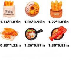 36 件可爱树脂冰箱磁贴套装 - 适用于家庭和办公室的彩色厨房冰箱磁贴,白板磁性贴纸用于照片、笔记、备忘录、购物清单(面包和食品系列),36 件可爱树脂冰箱磁贴套装 - 适用于家庭和办公室的彩色厨房冰箱磁贴,白板磁性贴纸用于照片、笔记、备忘录、购物清单(面包和食品系列),CuteMag — персонализированные и оптовые магниты на холодильник.