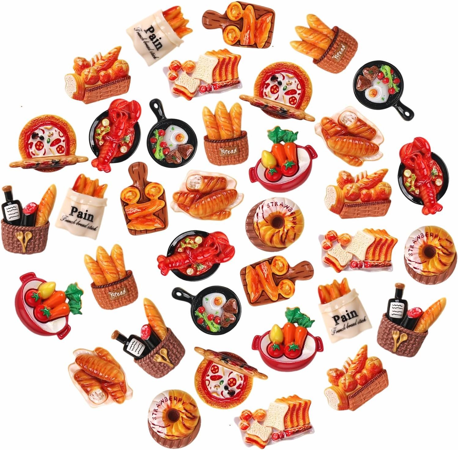 Cute Resin Fridge Magnets Set Wholesale - Colorful Kitchen Refrigerator Magnets for Home & Office, Whiteboard Magnetic Stickers for Photos, Notes, Memos & Shopping Lists (Bread & Foodie Series),Cute Resin Fridge Magnets Set Wholesale - Colorful Kitchen Refrigerator Magnets for Home & Office, Whiteboard Magnetic Stickers for Photos, Notes, Memos & Shopping Lists (Bread & Foodie Series),CuteMag customized and wholesale refrigerator magnets