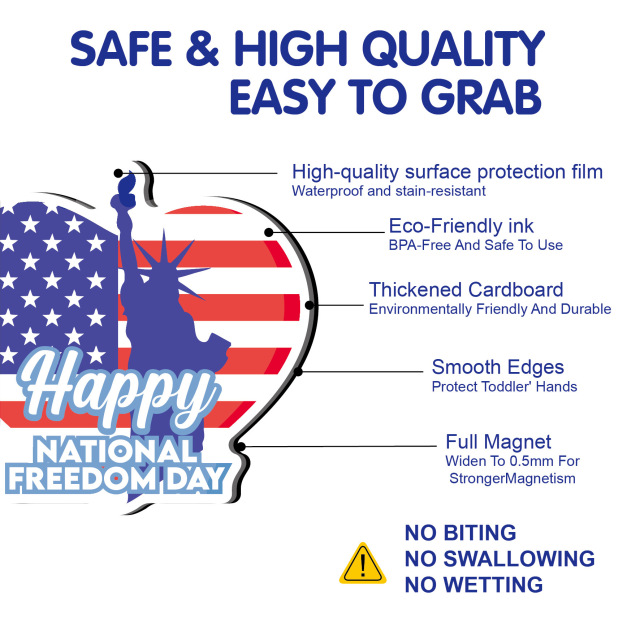 亚马逊美国独立日软磁冰箱贴车库门贴汽车轮船DIY磁吸装饰冰箱贴,亚马逊美国独立日软磁冰箱贴车库门贴汽车轮船DIY磁吸装饰冰箱贴,Aimants de réfrigérateur personnalisés et en gros CuteMag