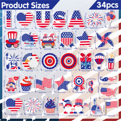 亚马逊美国独立日软磁冰箱贴车库门贴汽车轮船DIY磁吸装饰冰箱贴,亚马逊美国独立日软磁冰箱贴车库门贴汽车轮船DIY磁吸装饰冰箱贴,Aimants de réfrigérateur personnalisés et en gros CuteMag