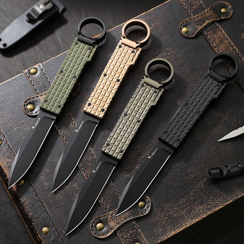 VOREXIS Tactical Knife – Slide-Rail Quick Deployment, 14C28N High-Hardness Steel, Non-Slip Grip – High-Performance Outdoor Blade