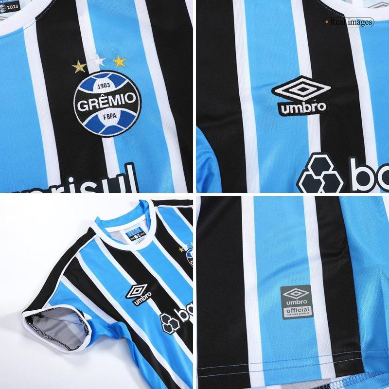 Kids Grêmio FBPA Home Kit Jersey+Shorts 2023/24