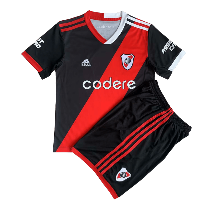 Kids River Plate Third Away Jersey Kit 2023/24