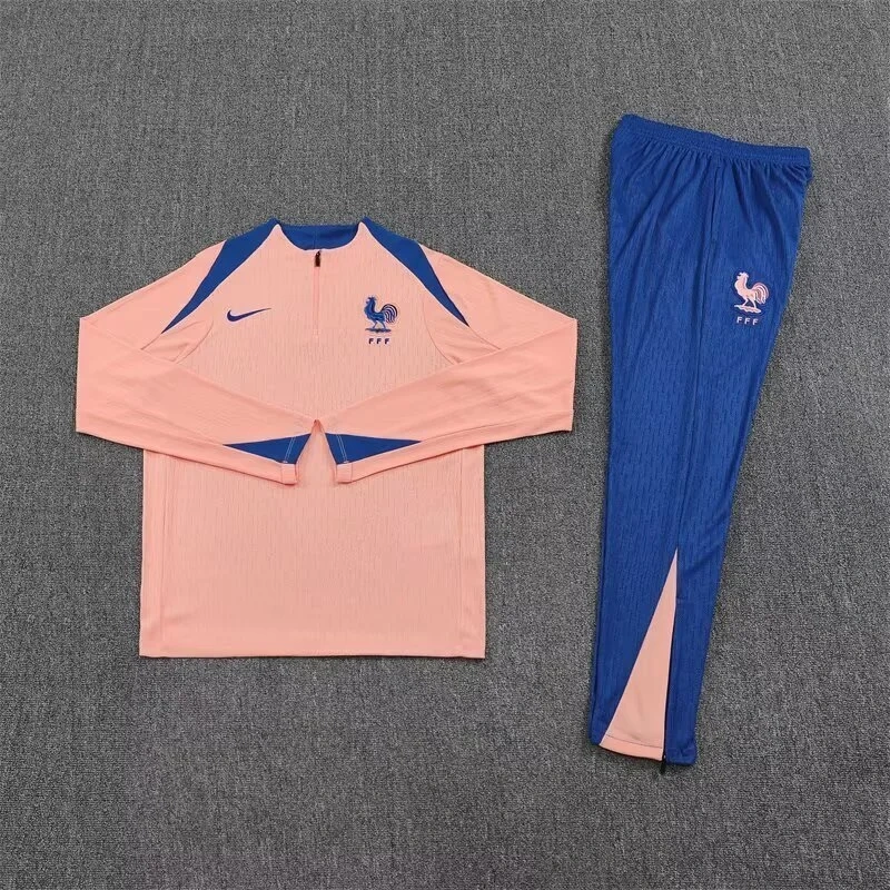 2025 France Orange Training Kits Long Football Track suits