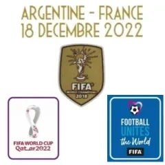 2022 WORLD CUP FINAL MATCH& 2018 WC CHAMPION PATCH +$3