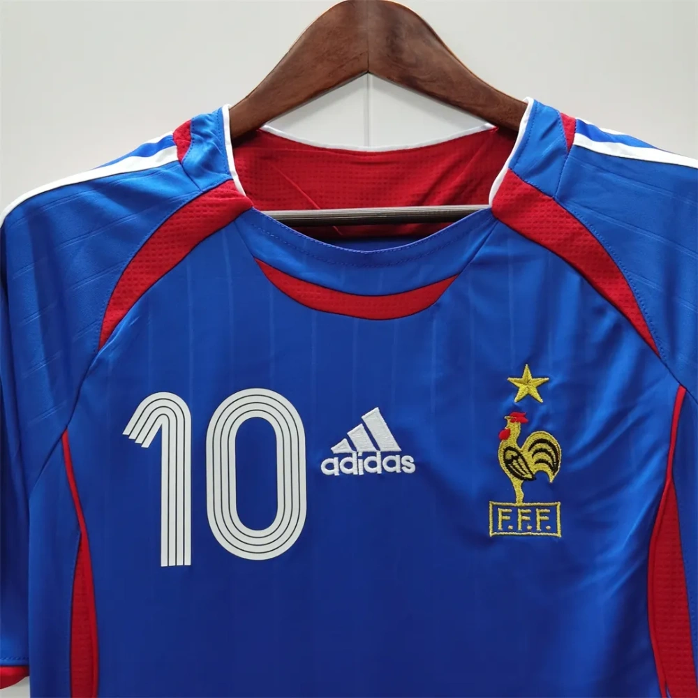 2006 France Zidane #10 Retro Jersey Home World Cup