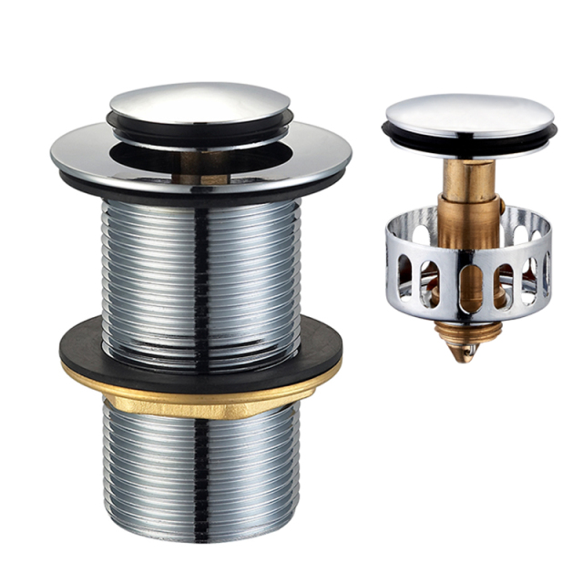 OPITRUELY 1-1/4 Cheap Brass Pop Up Bathroom Basin Drain C016
