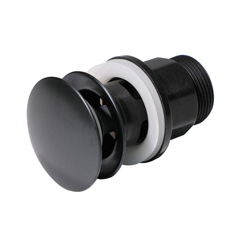 OPITRUELY 1 1/4 inch Click Clac Plastic Black Bathroom Basin Drain C195