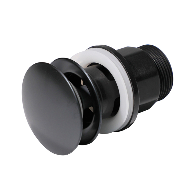 OPITRUELY 1 1/4 inch Click Clac Plastic Black Bathroom Basin Drain C195