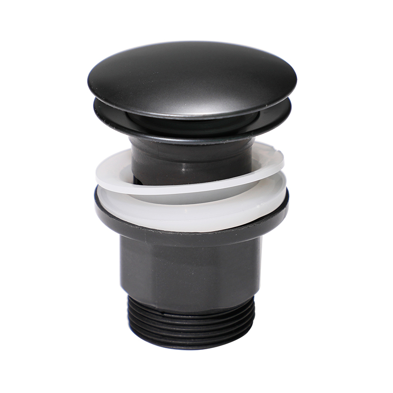 OPITRUELY 1 1/4 inch Click Clac Plastic Black Bathroom Basin Drain C195