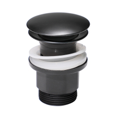 OPITRUELY 1 1/4 inch Click Clac Plastic Black Bathroom Basin Drain C195