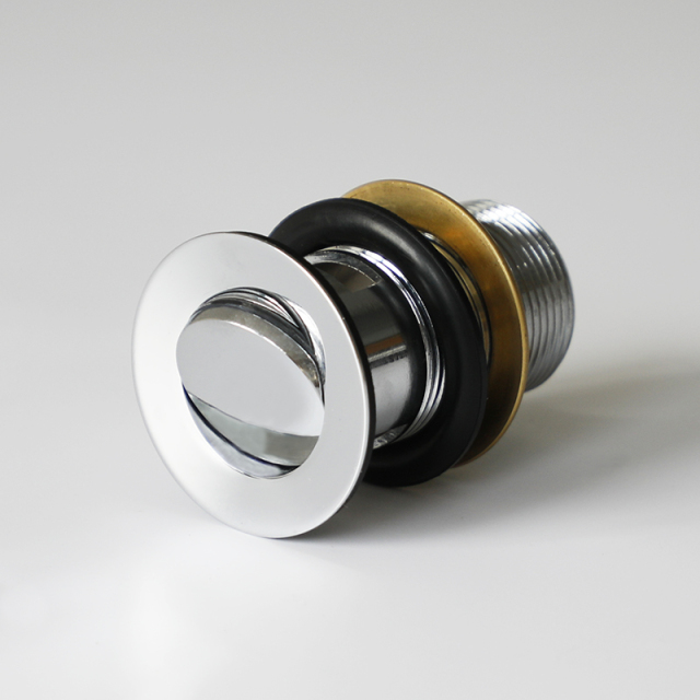 OPITRUELY 1 1/4 inch Rotation Flip Brass Bathroom Basin Drain With Overflow R011
