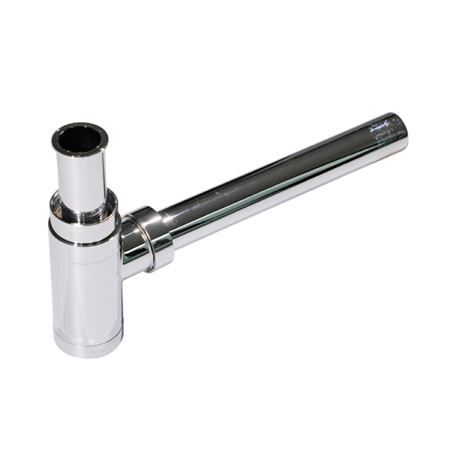 OPITRUELY 1 1/4 inch Plastic Chrome Bathroom Basin Bottle Trap
