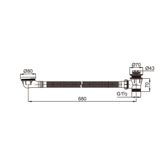 OPITRUELY Best Click Clac Plastic Bathtub Waste Drain