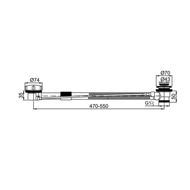 OPITRUELY Best Pop Up Polished Chrome Brass Bathtub Drain