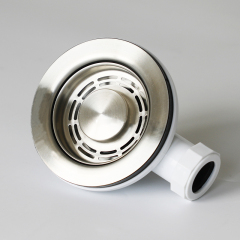 OPITRUELY Stainless Steel Kitchen Sink Strainer with Overflow