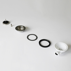 OPITRUELY Stainless Steel Kitchen Sink Strainer with Overflow