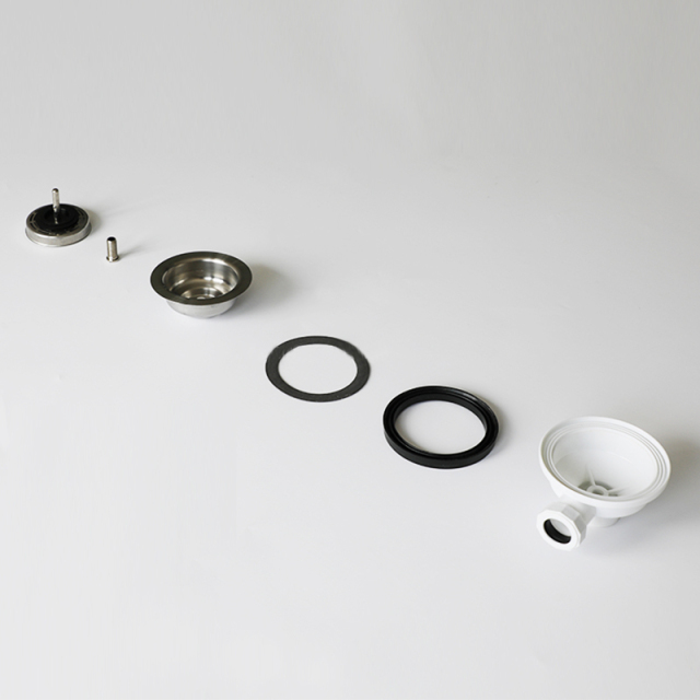 OPITRUELY Stainless Steel Kitchen Sink Strainer with Overflow