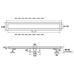 OPITRUELY 304 Stainless Steel Bathroom Shower Floor Drain