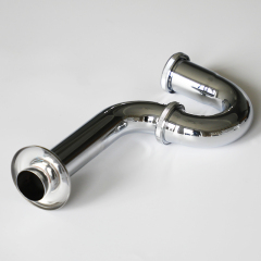 OPITRUELY 1 1/4 inch Brass Chrome Bathroom Basin P-Trap P015