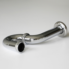 OPITRUELY 1 1/4 inch Brass Chrome Bathroom Basin P-Trap P015