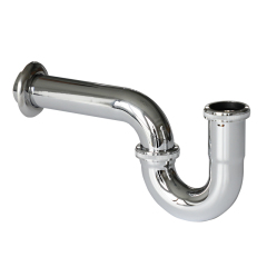 OPITRUELY 1 1/2 inch Brass Chrome Bathroom Basin P-Trap