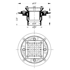 OPITRUELY Tile-in 304 Stainless Steel Bathroom Floor Drain