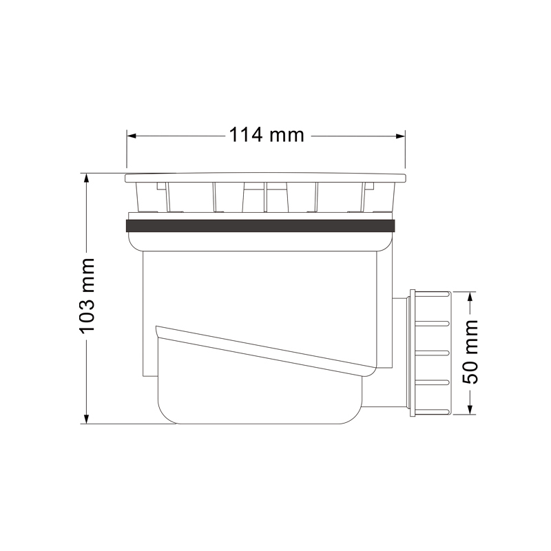 OPITRUELY Hotel Plastic Bathroom Shower Tray Waste