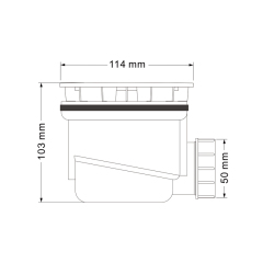OPITRUELY Hotel Plastic Bathroom Shower Tray Waste