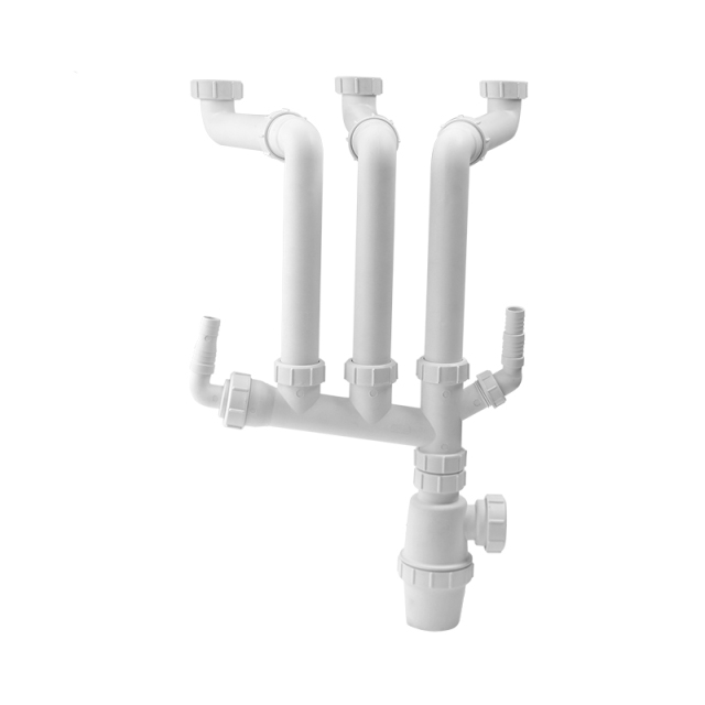 OPITRUELY 1.5" Plastic Kitchen Three Sink Drain Pipe