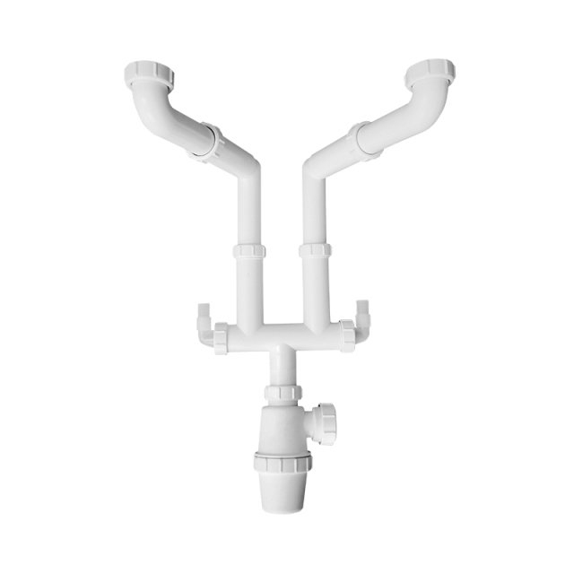OPITRUELY 1.5" Plastic Kitchen Double Sink Drain Pipe