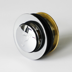 OPITRUELY 1 1/2 inch Click Clack Brass Bathroom Waste Drain C024