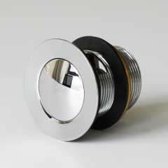 OPITRUELY 1 1/2 inch Click Clack Brass Bathroom Drain With Overflow C027