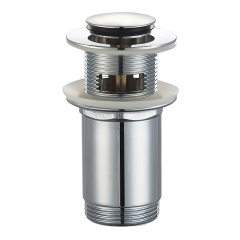 OPITRUELY 1 1/4 inch Brass Click Clack Bathroom Basin Drain With Overflow C043