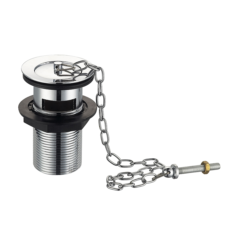 OPITRUELY 1 1/4 inch Brass Bathroom Wash Basin Drain With Plug Chain G027