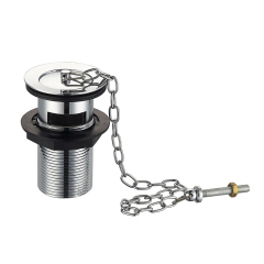 OPITRUELY 1 1/4 inch Brass Bathroom Wash Basin Drain With Plug Chain G027